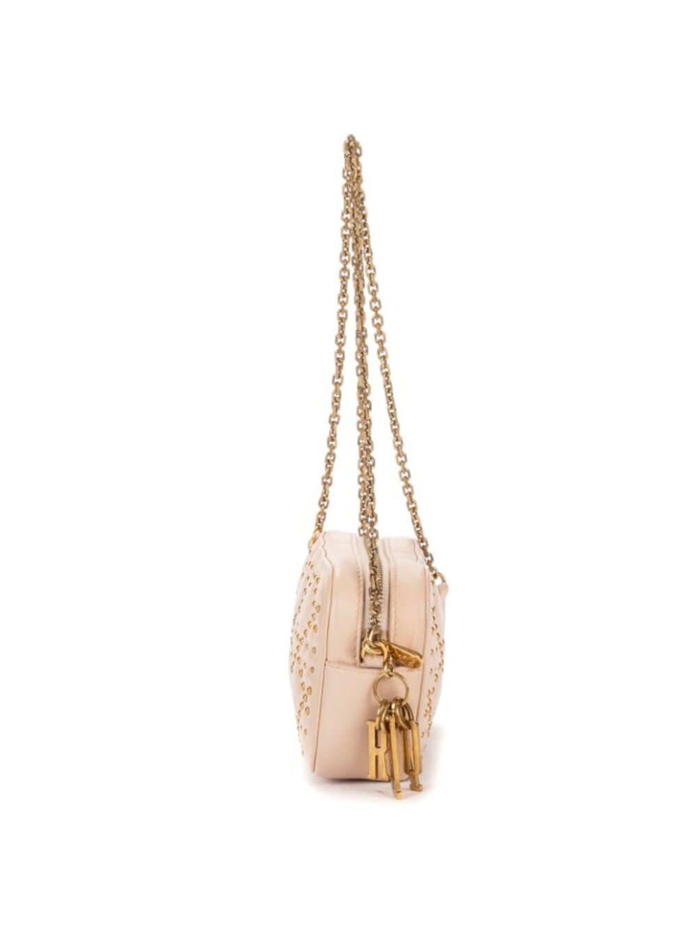 Dior Mini Studded Lady Dior Pink Cannage Leather Handbag - Picture 4 of 11
